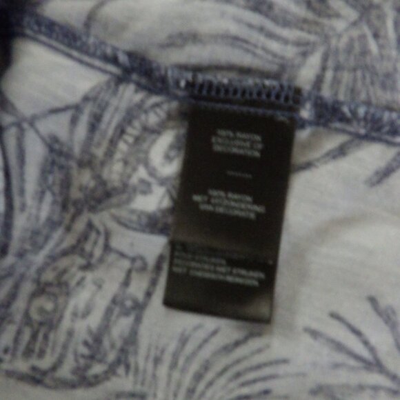 Harley Davidson Mens Short Sleeve Shirt Blue 2XLarge Tropical Motorcycle Print - Picture 8 of 11